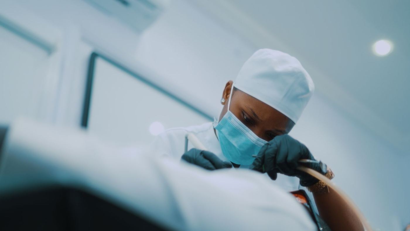 Surgeon in theatre